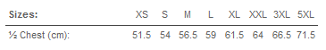 DGLHP - Sizing Chart